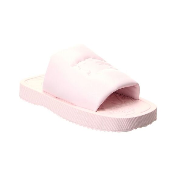 Burberry Ekd Slab Leather Slide, Pink - Picture 1 of 5
